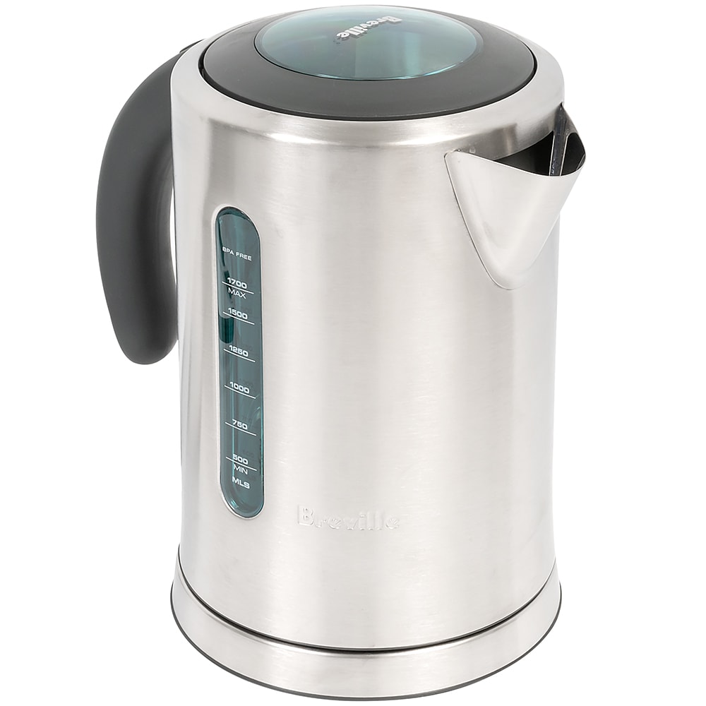 Breville 57 Oz Soft Top Pure Electric Kettle in Brushed Stainless