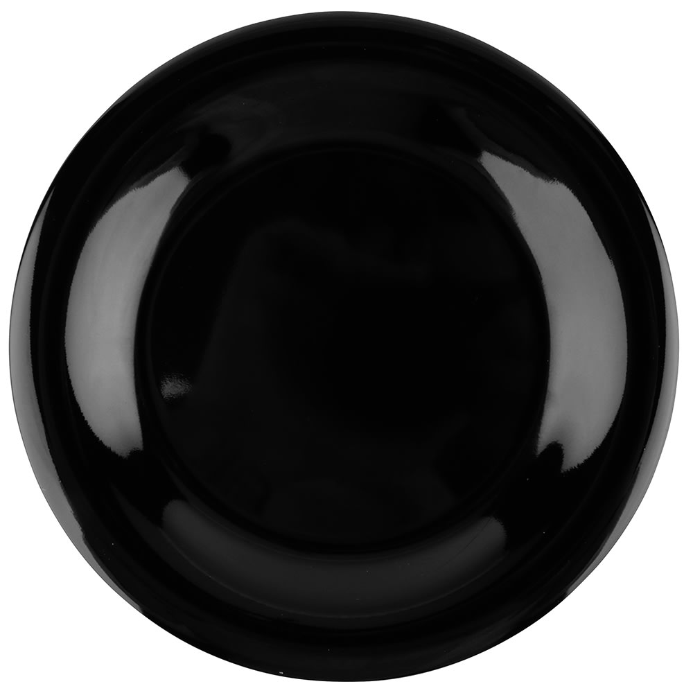 GET WP6BK 6 1/2" Round Melamine Dessert Plate, Black