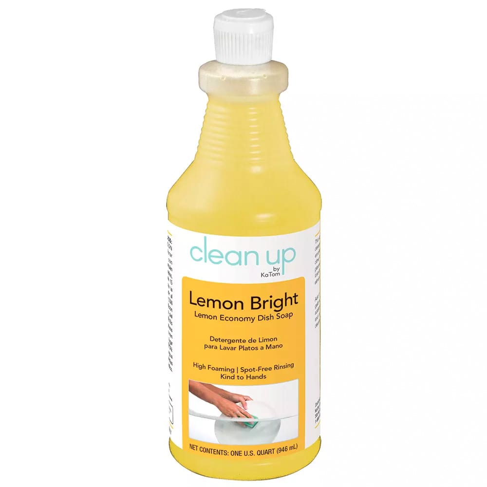 Clean Up LEMON 1 qt Lemon Bright Economy Dish Soap, Lemon Scent