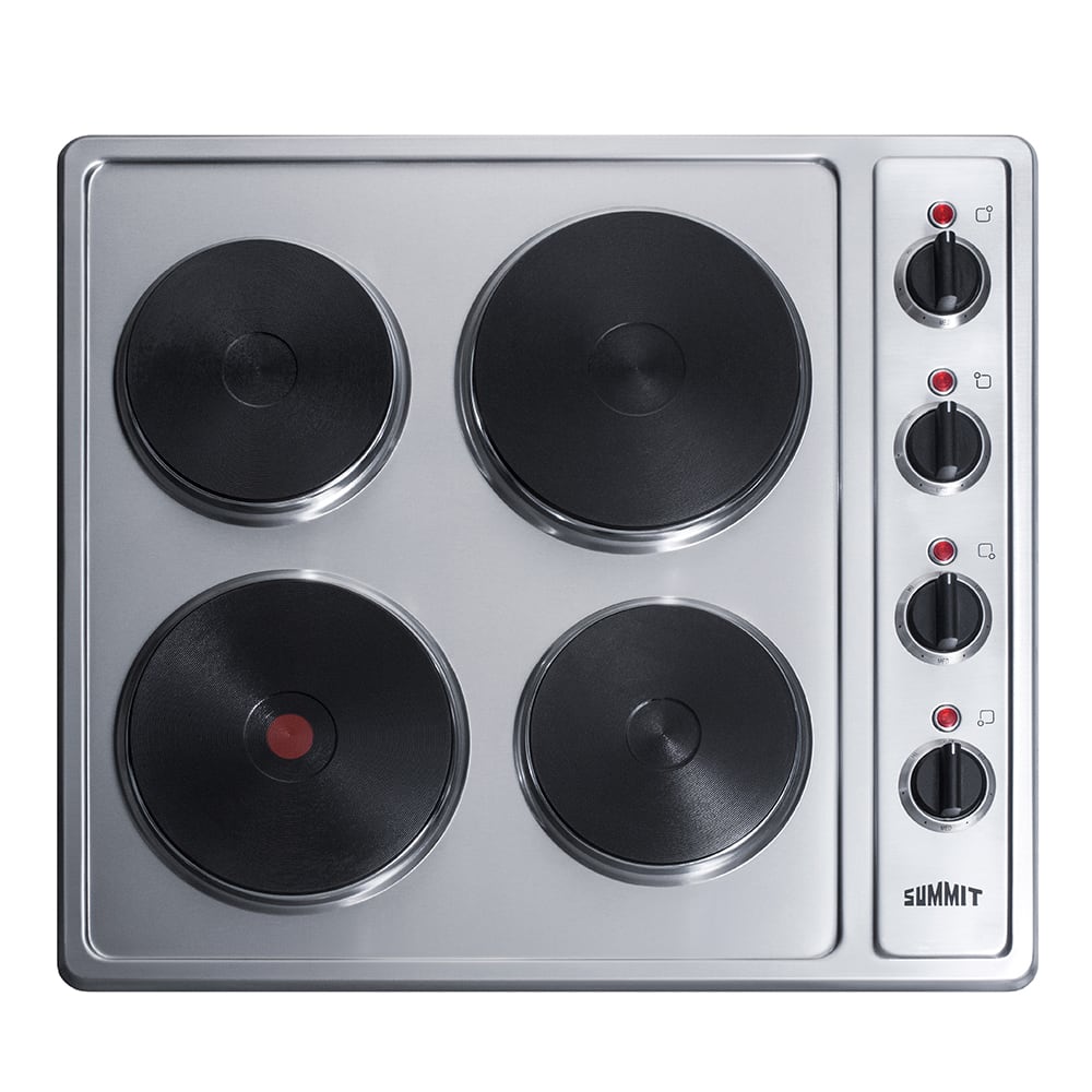 Summit - 12 Wide 230V 2-Burner Radiant Cooktop | CR2220B