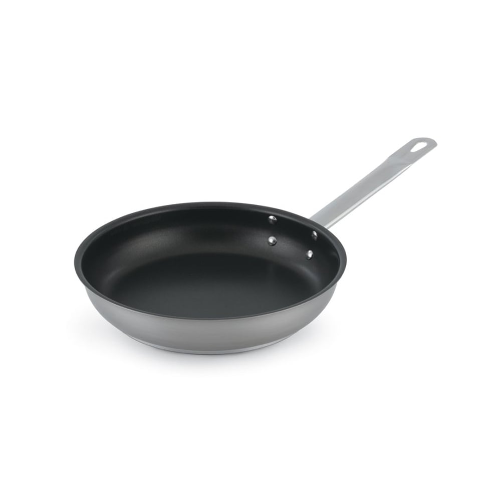 Winco - SSFP-12NS - 12 in Non-Stick Stainless Steel Fry Pan