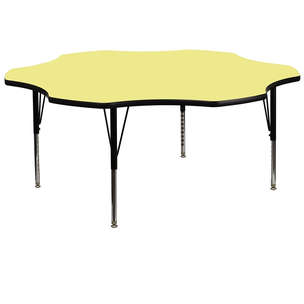 Flash Furniture XU-A60-FLR-YEL-T-P-GG Flower Shaped Activity