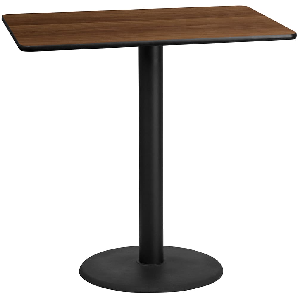 Flash Furniture XU-WALTB-3048-TR24B-GG Rectangular Bar Height