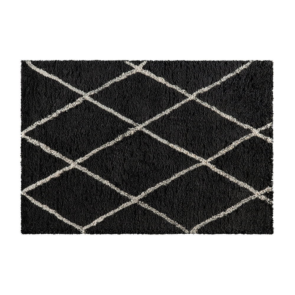 Flash Furniture RC-KJ-181070-01-57-GR-IV-GG Rectangular Shag