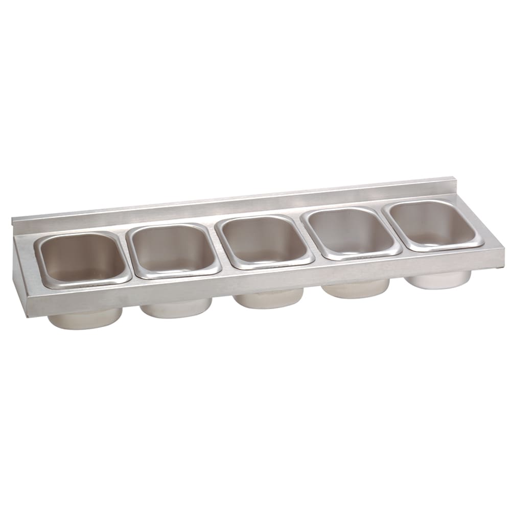 Auto Condiment Rack Advance Tabco A-8 Condiment Rack w/ (5) Cups for 24