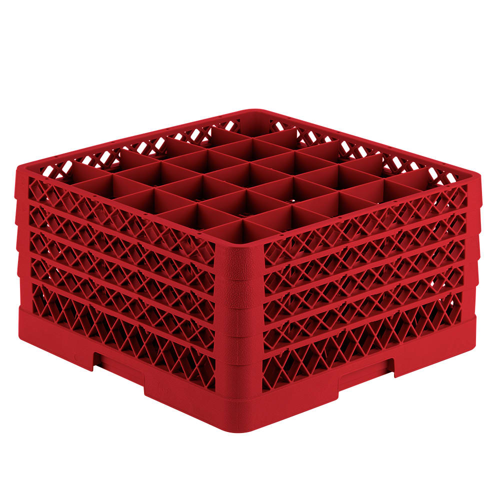 Boston Rack Glass Vollrath TR6BBBB Rack-Master Glass Rack w/ (25) Compartments - (4 ...