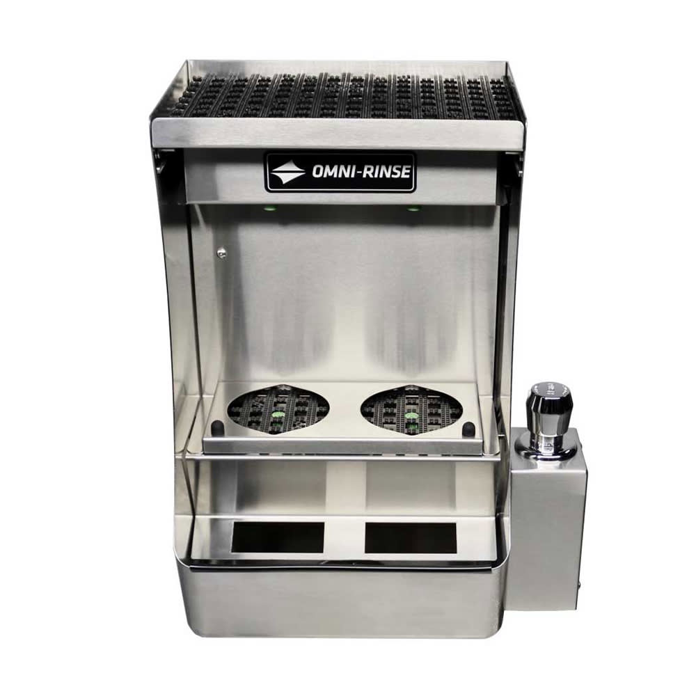 Q Rinse Machine Clean Omni-Rinse Auto-Rinse™ Bar Tool Rinse Station - Stainless Steel (BTRS-1)