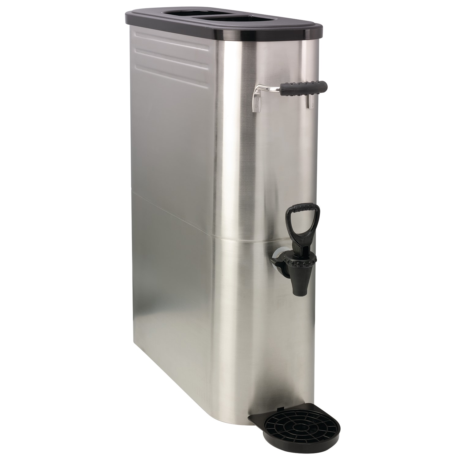 Central Exclusive 5 Gal Slim Stainless Steel Iced Tea Dispenser