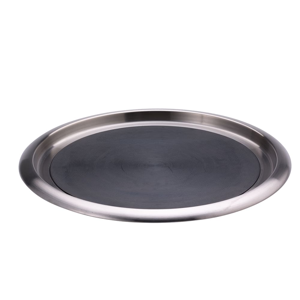 Stainless Steel Round Flat Tray 35cm - Bespoke Tableware