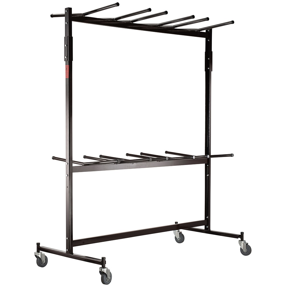 National Public Seating 84/EXT8 Two Tier Chair Dolly w/ High Back