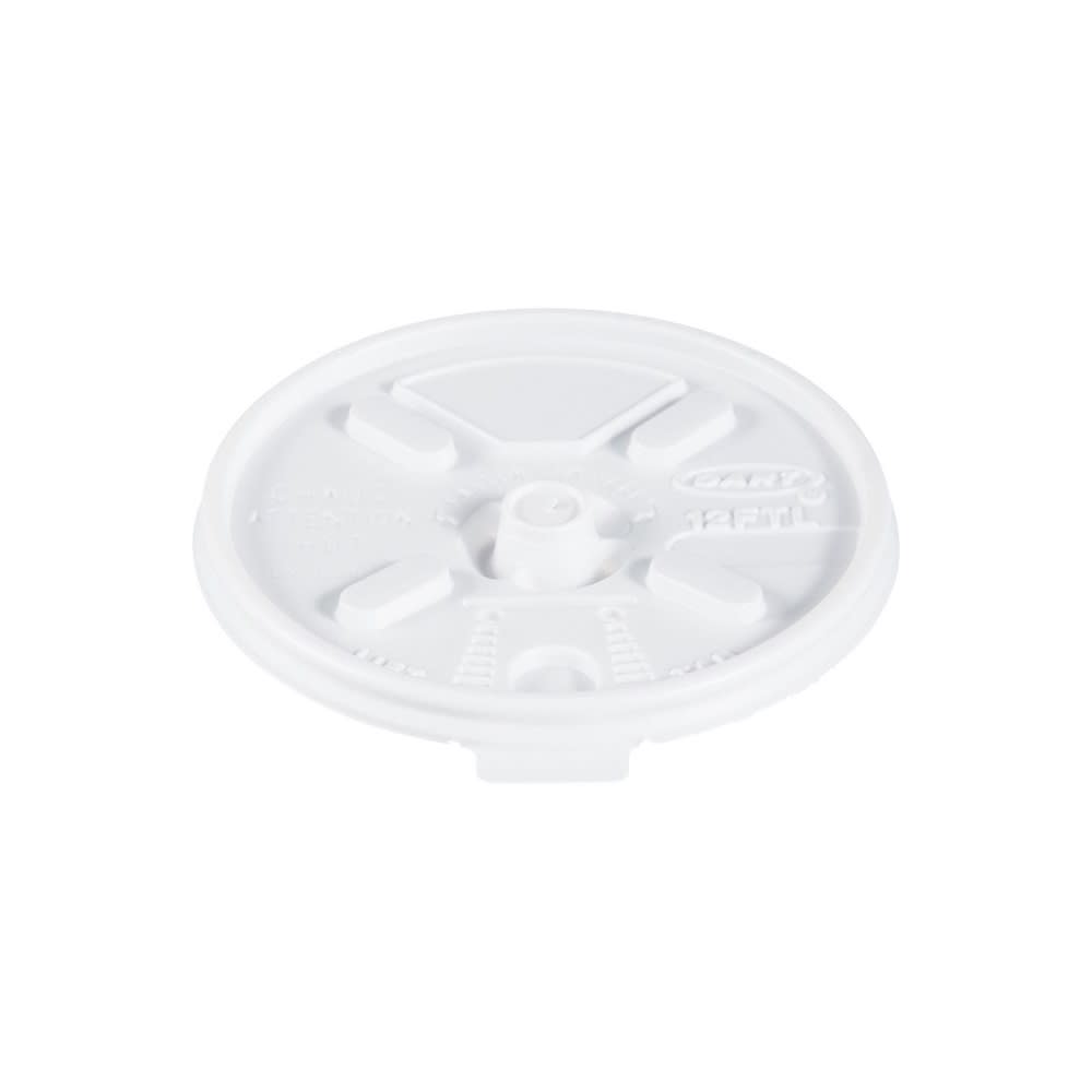 Dart 12ftl Lift N' Lock Lid For Foam Cups & Containers - Polystyrene, White