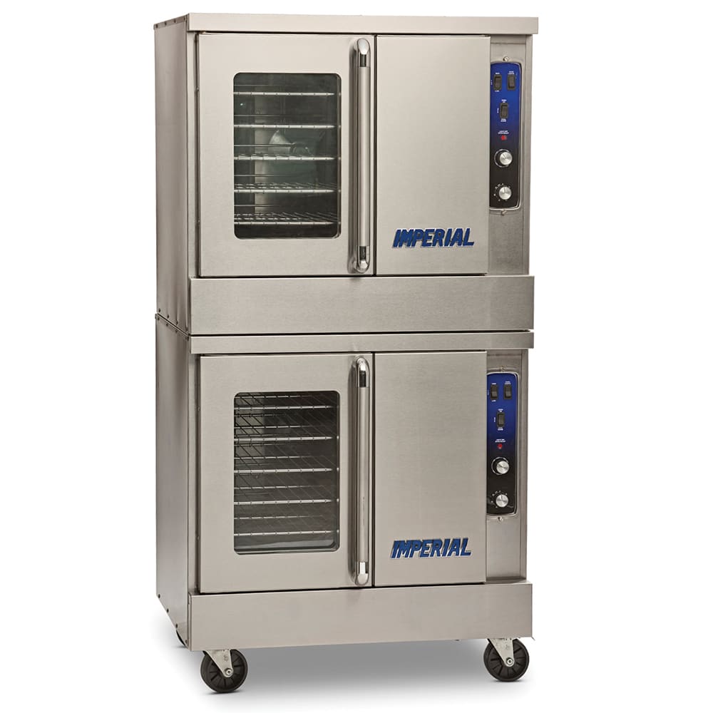 Imperial PCVG-2 Double Full Size Liquid Propane Gas Convection Oven -  140,000 BTU