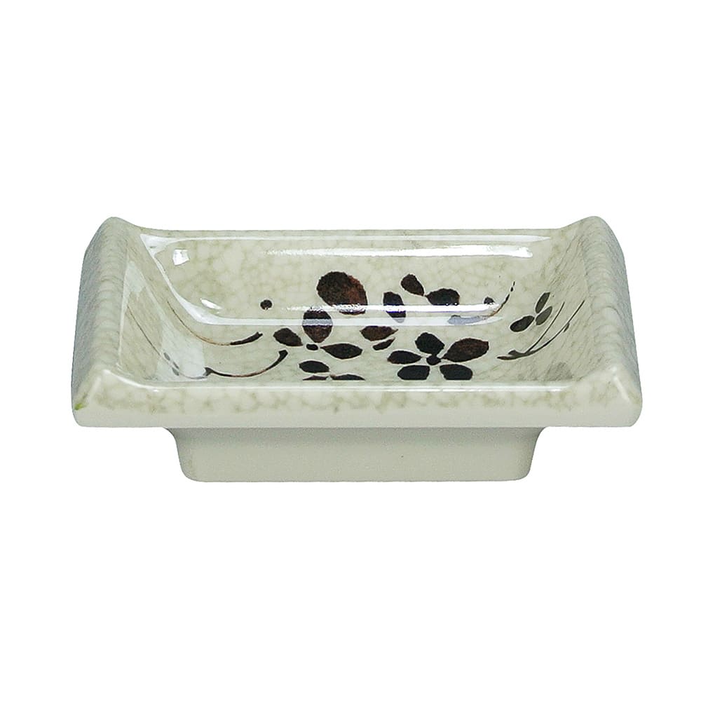 Yanco OK-7121 Osaka-2 Display Plate, Rectangular, Melamine, White Colo