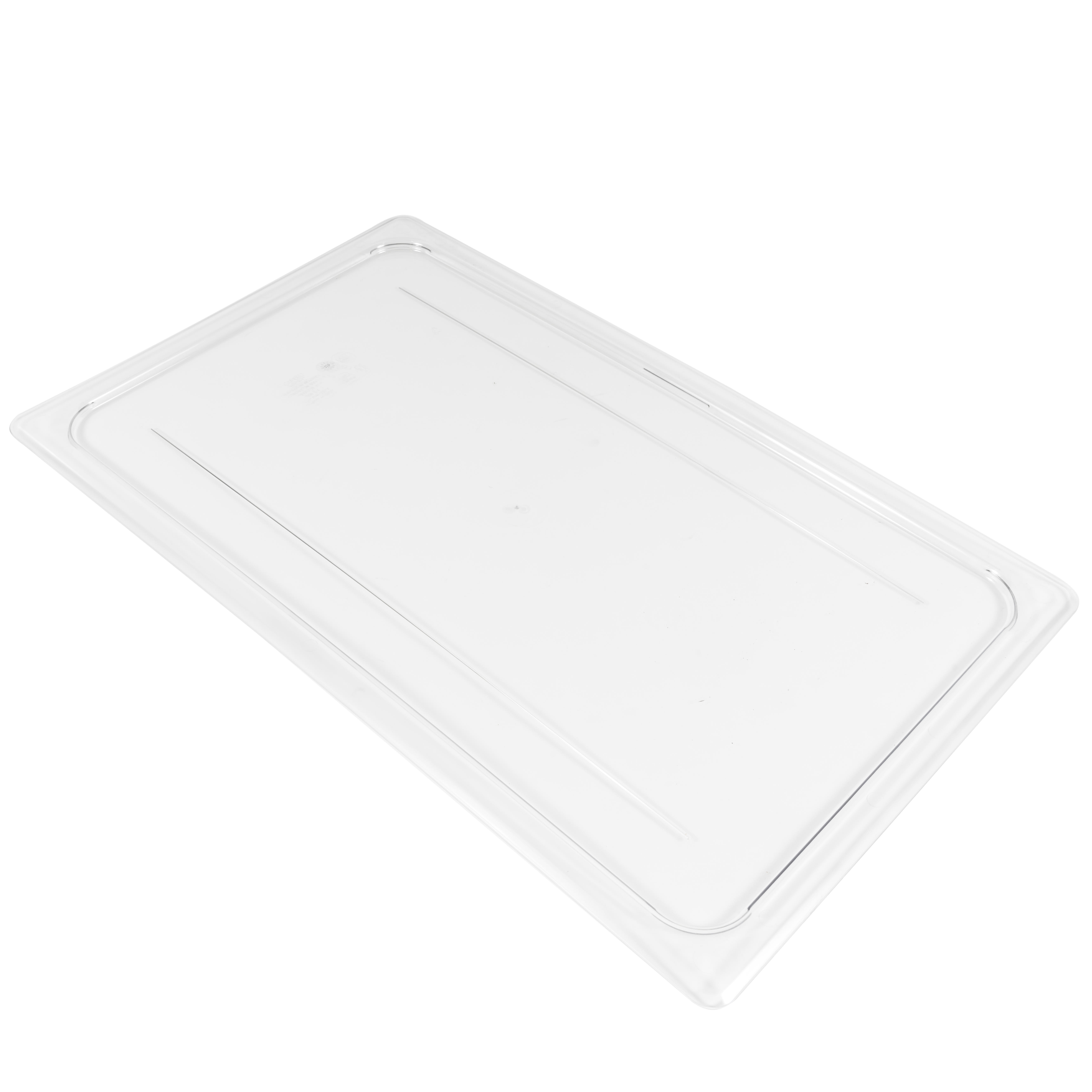 Cambro 10CWC135 Camwear Food Pan Cover - Full Size, Flat, Clear