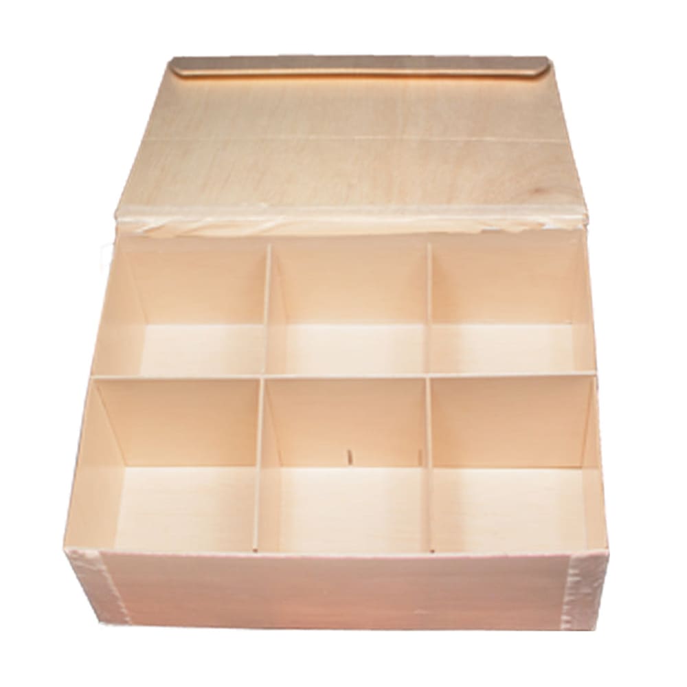 VerTerra TG-BB-6X8 Collapsible Bento Box w/ Attached Lid - 6