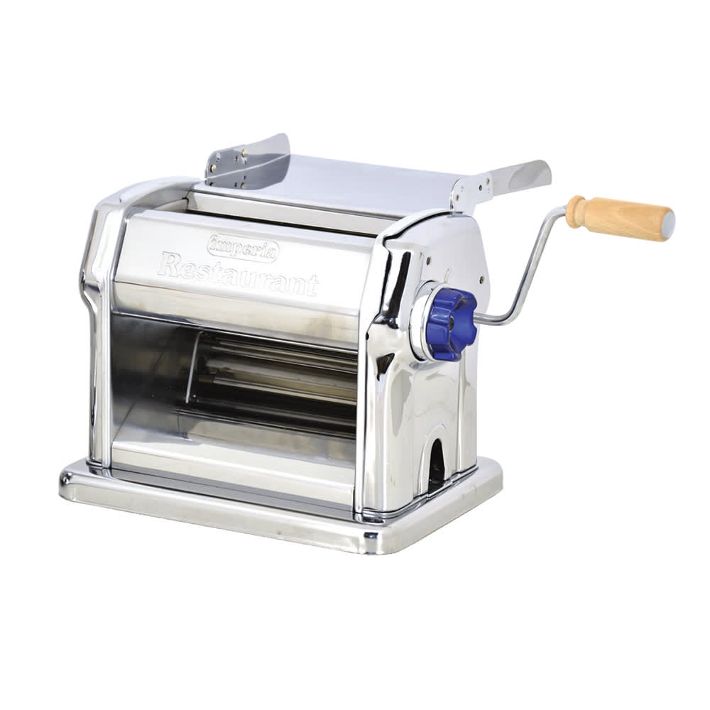 Imperia Electric Stainless Steel 8 1/4 Pasta Machine - 120V, 1/4 hp