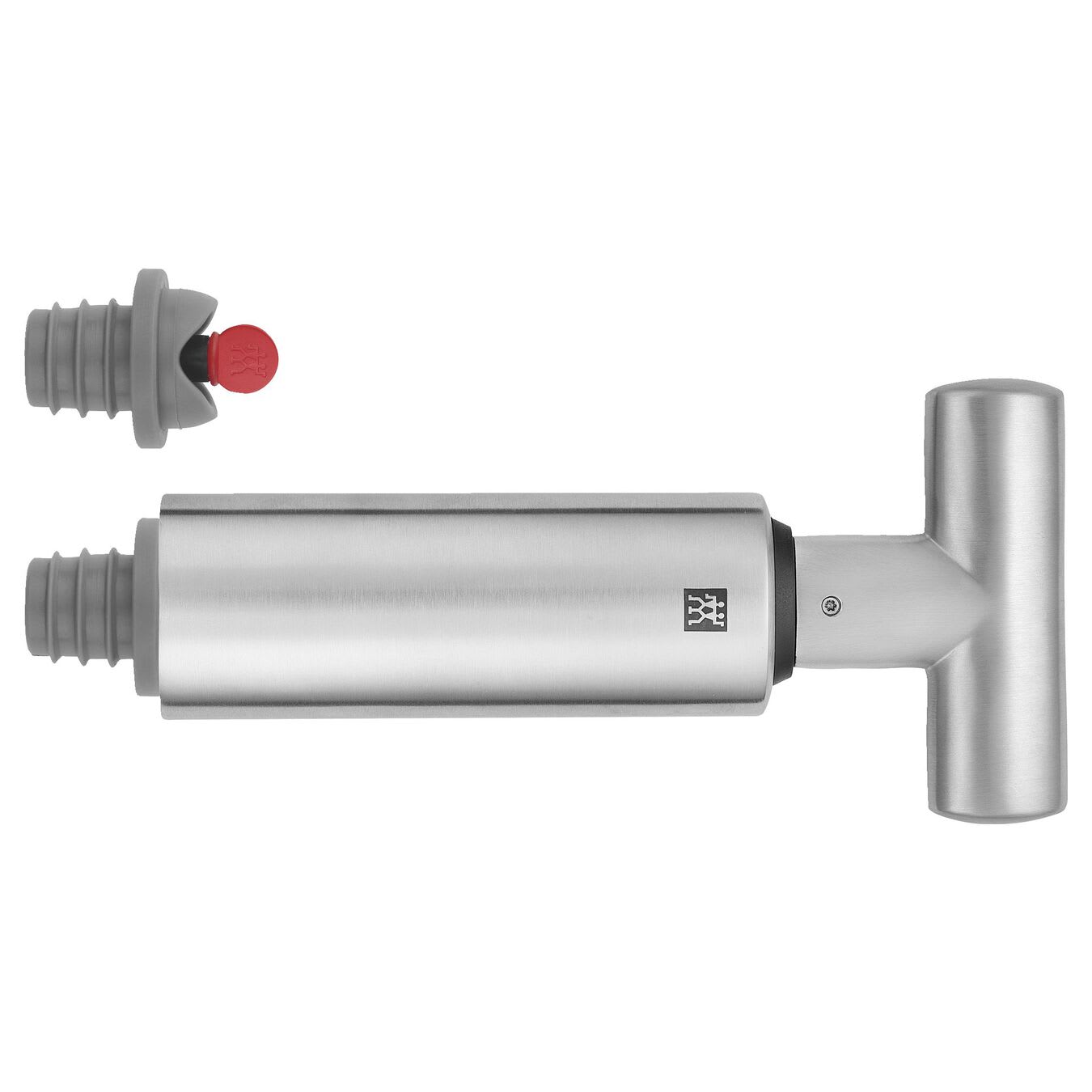 Zwilling 1003079 Wine Vacuum Pump w/ (3) Rubber Stoppers, Stainless