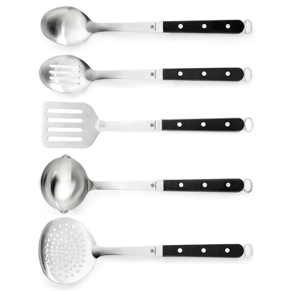 Wusthof 9069920101 5 Piece Kitchen Tool Set Silver Black   618 2770 