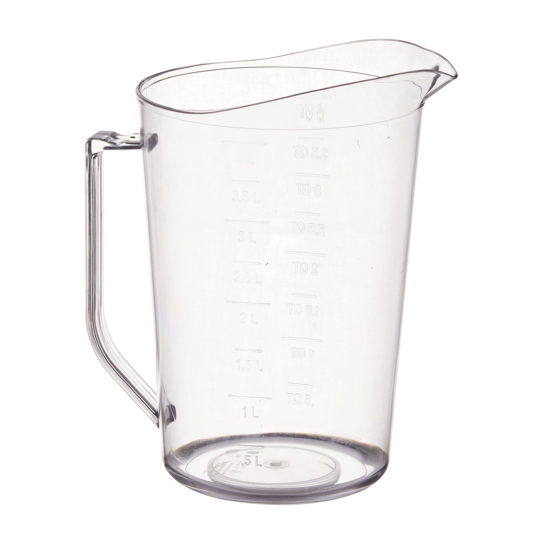 Browne 575670 Liquid Measuring Cup, 4 Qt. Aluminum Measuring Cup