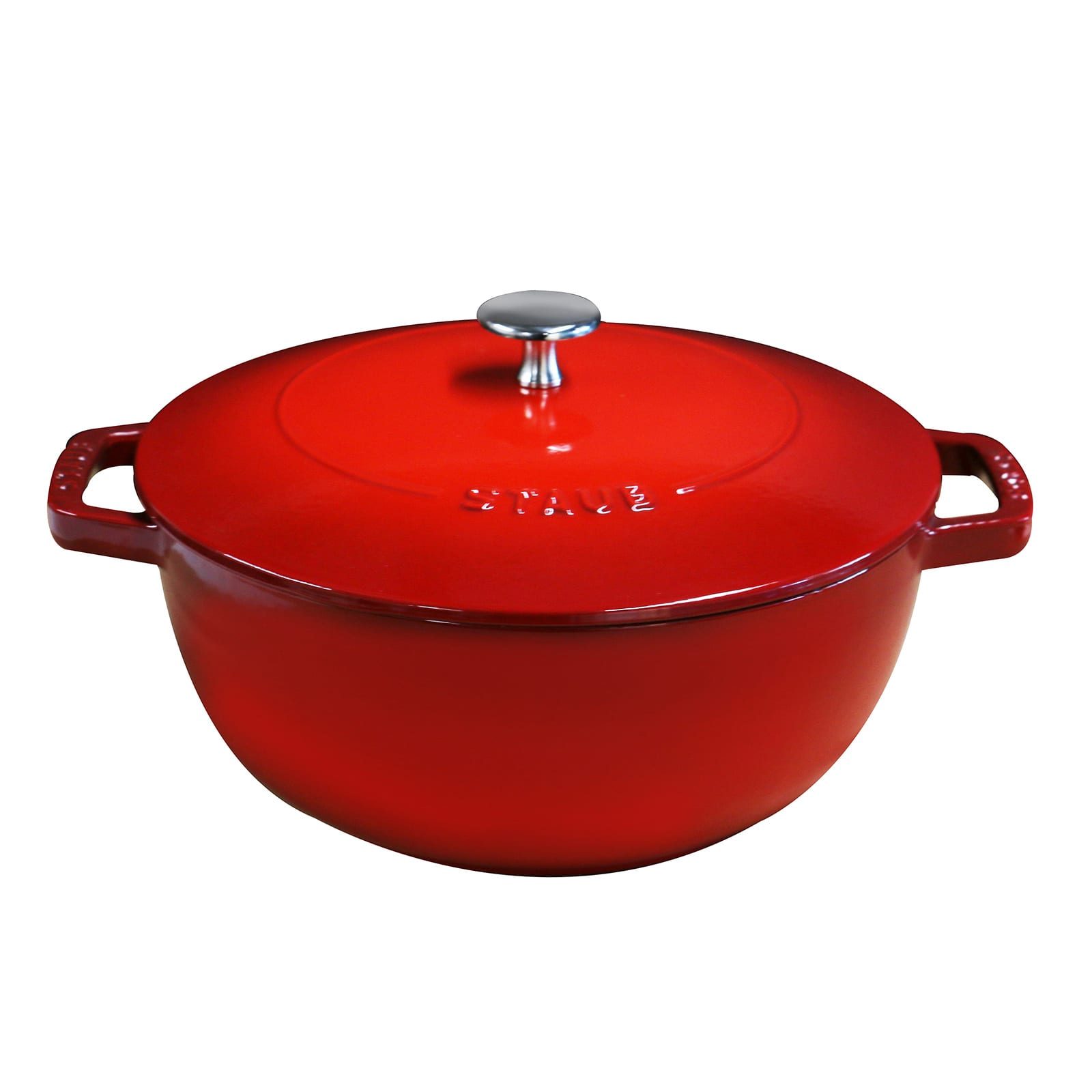 Lodge EC3D43 Enameled Cast Iron Dutch Oven 3-Quart Island Spice Red