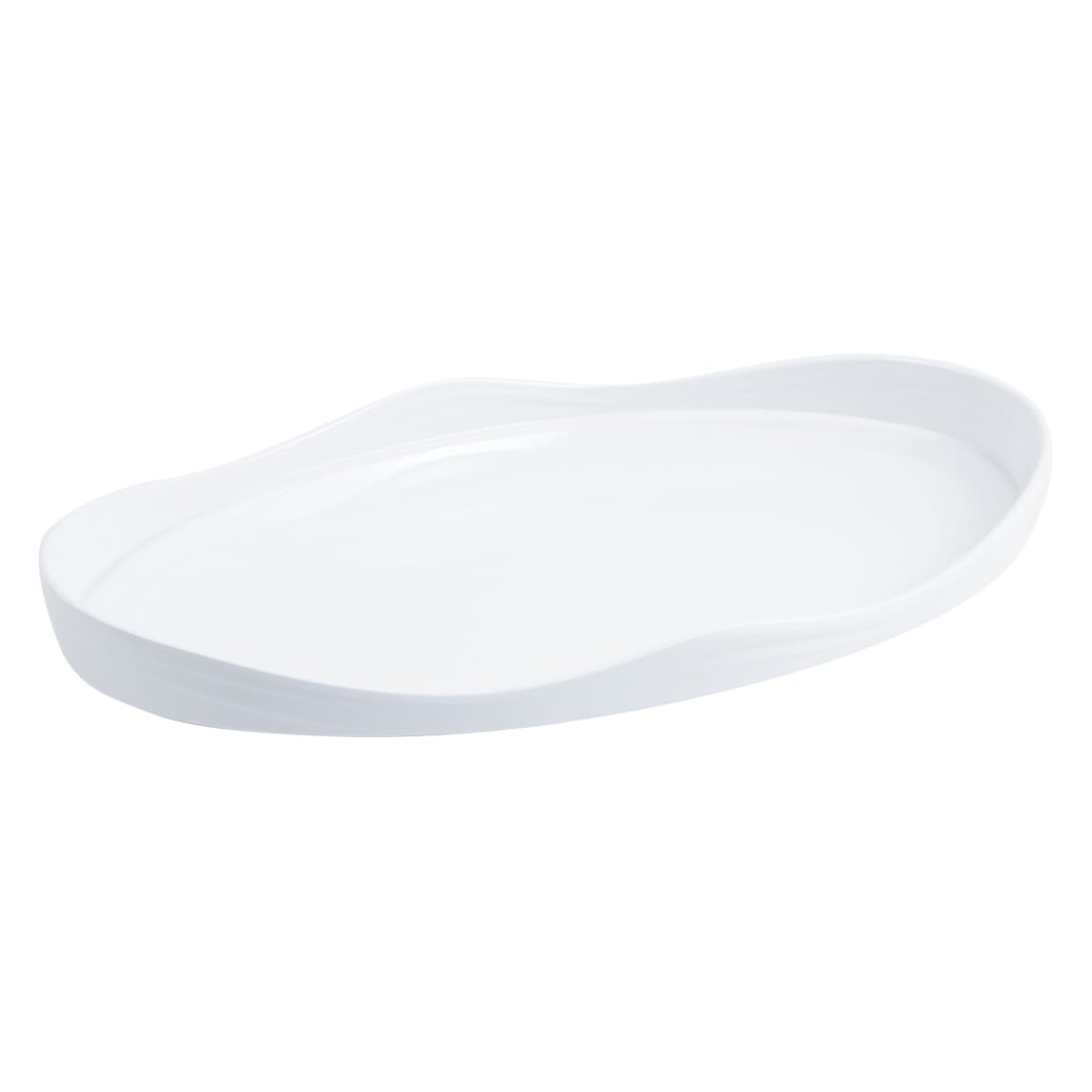 Bon Chef 53203 3 qt Oval Melamine Serving Bowl, White