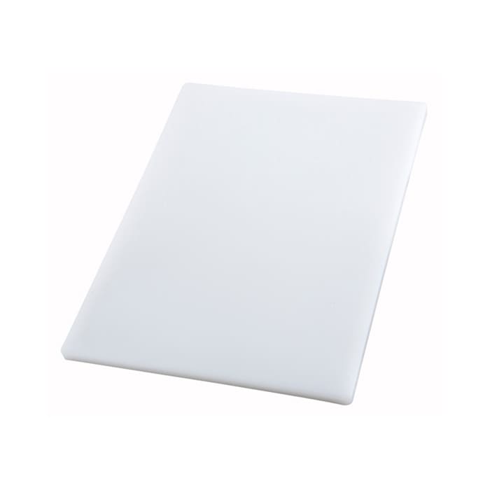 Winco CBWT-1830 White 18 x 30 x 1/2 Cutting Board