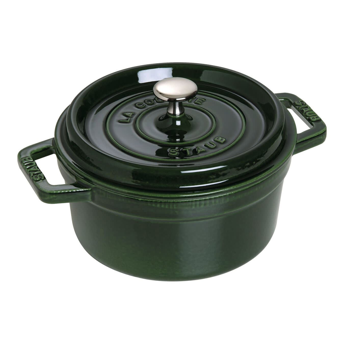 Staub 3/4 qt Enameled Cast Iron Cocotte w/ Lid, Basil (1003969)