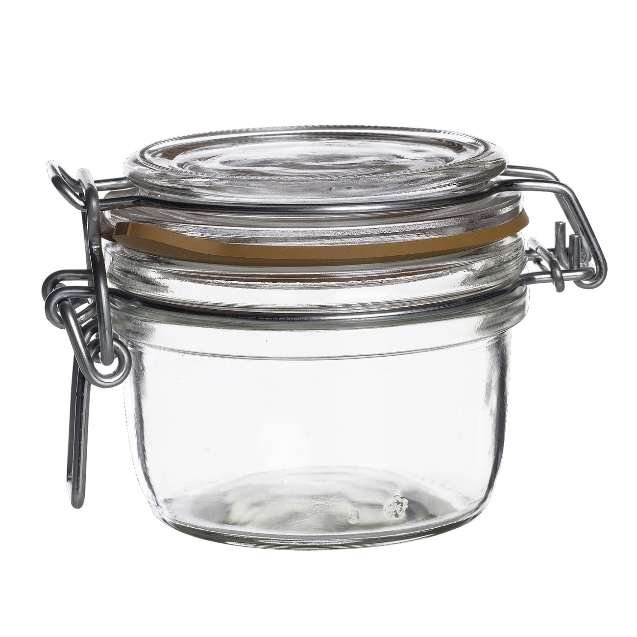 Steelite 19 oz Clear Glass Fido Jar With Clamp Lid