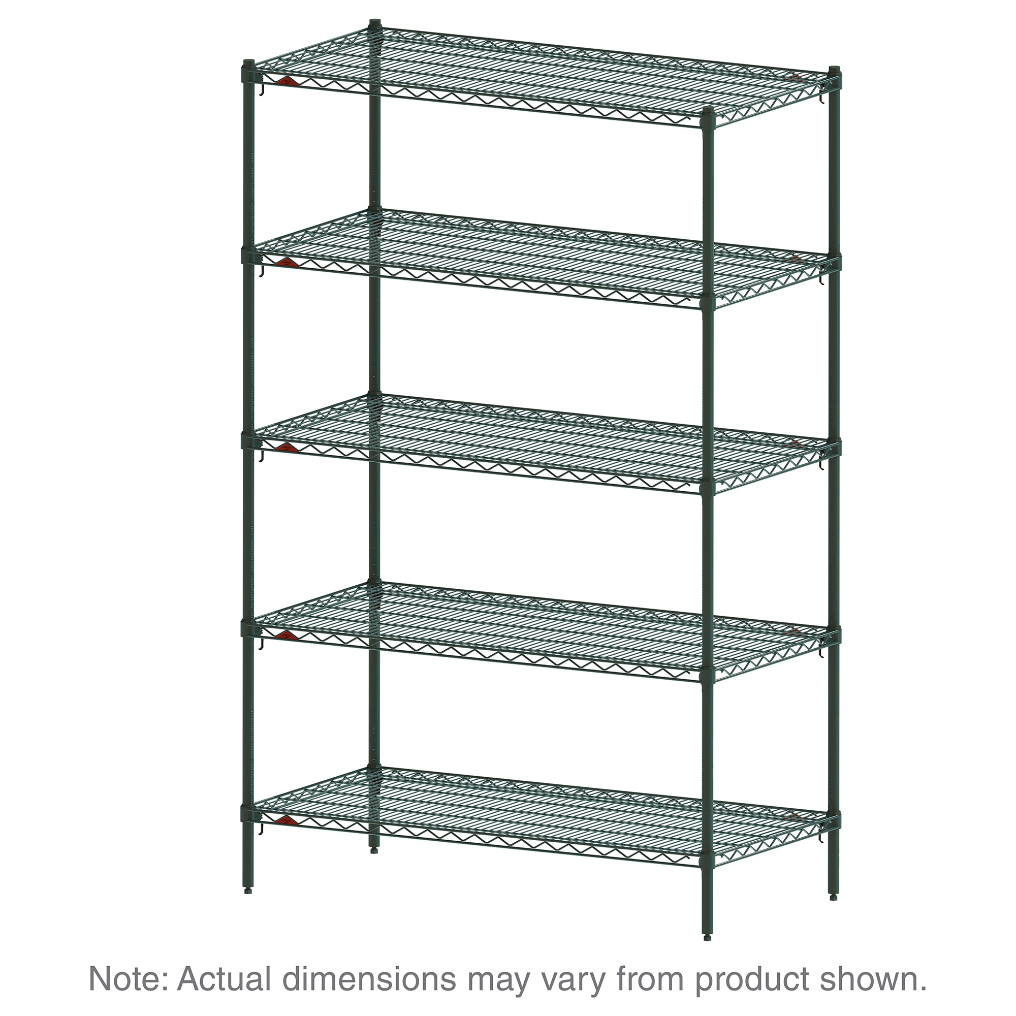 Metro 5A477K3 72" NSF 5-Tier Heavy-Duty Epoxy Coat Wire Shelving Unit