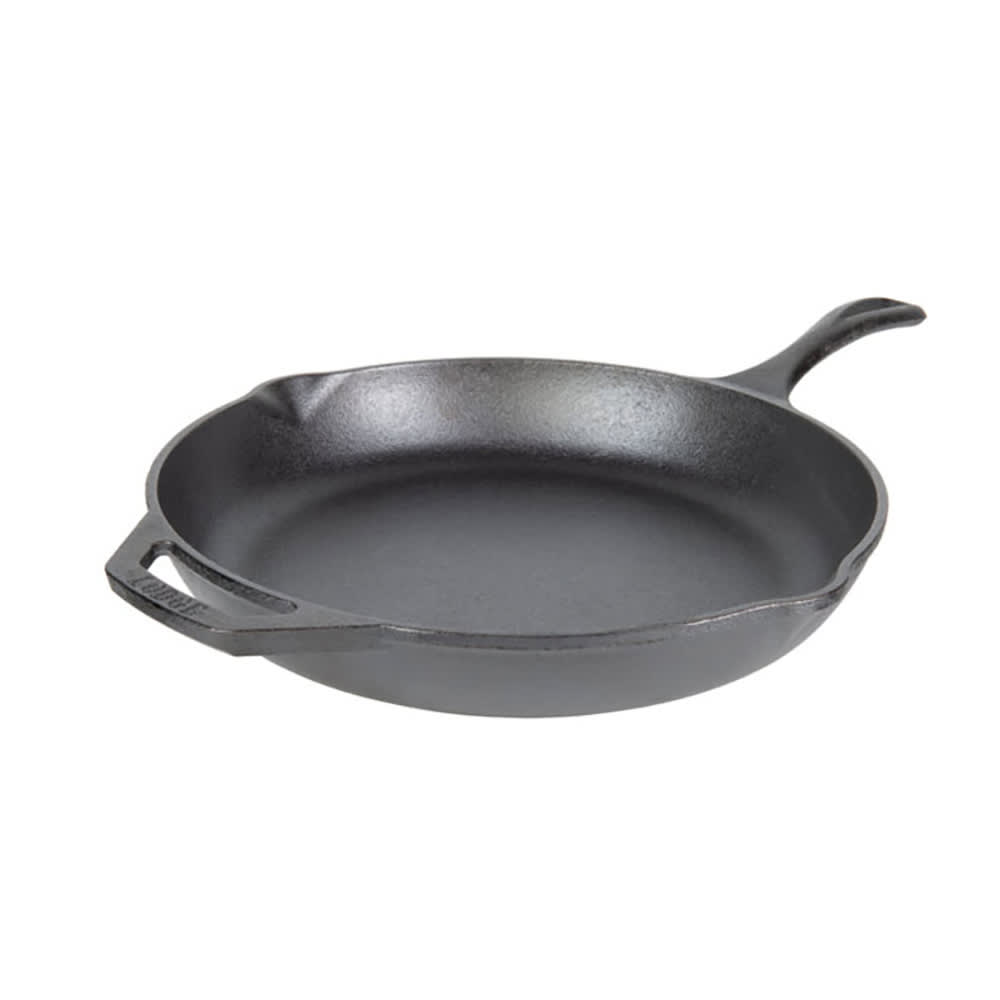 Lodge L14SK3 15 1/4 Pre-Seasoned Cast Iron Skillet with Helper Handle