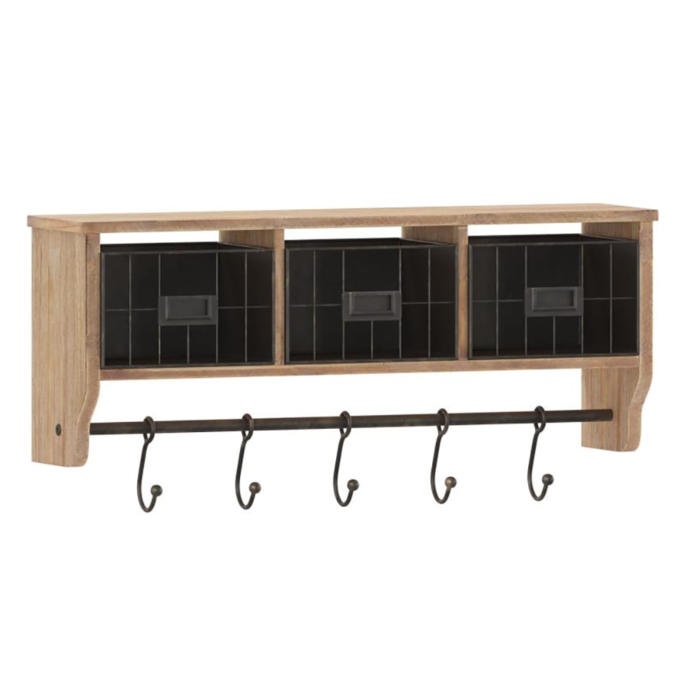 Flash Furniture HFMHD-GDI-CRE8-902315-GG Wall Mount Storage Rack w ...