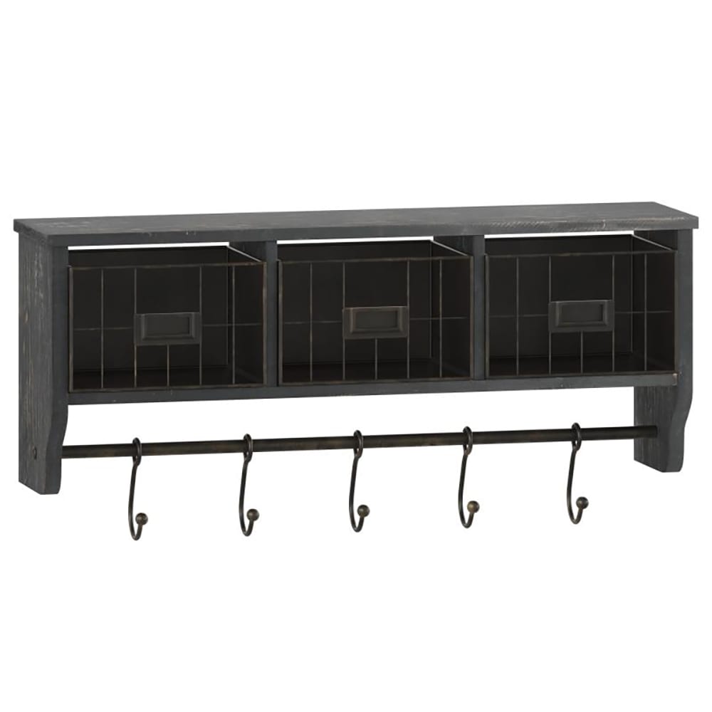 Flash Furniture HFMHD-GDI-CRE8-112315-GG Wall Mount Storage Rack w