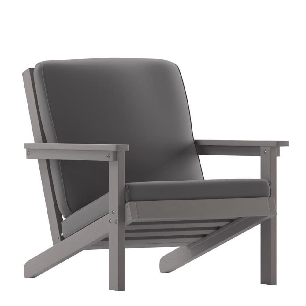Flash Furniture JJ-C14021-GY-GG Outdoor Adirondack Patio Club