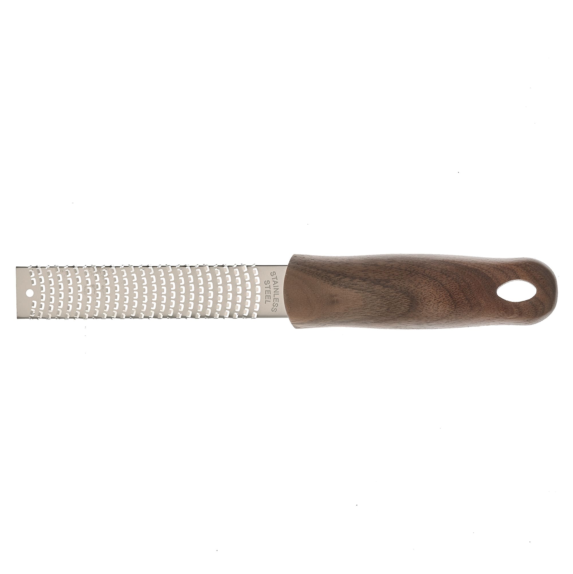 Barfly M37178 10 Bar Zester w/ Cover - Walnut Handle, Stainless