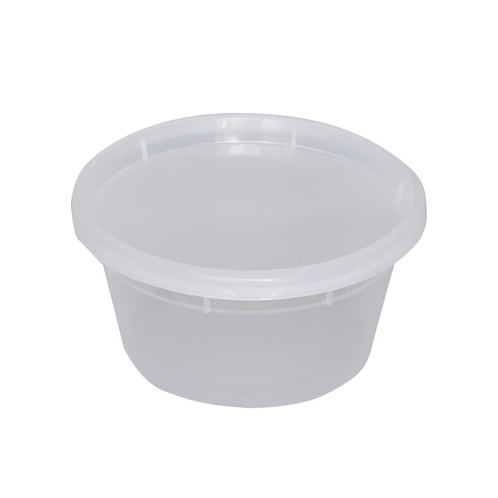 12 oz Deli Container w/Lid - Polypropylene, Clear (TG-PC-12)