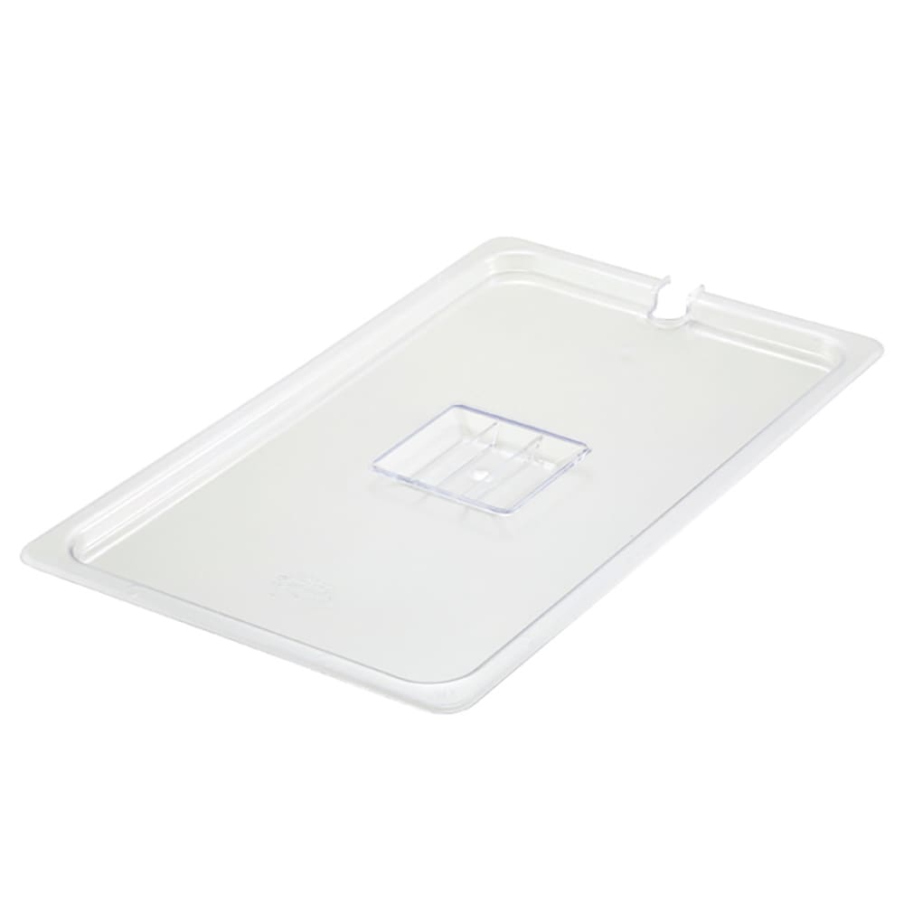 Winco SP7200C 1/2 Size Food Pan Cover w/ Handle, Polycarbonate, Clear