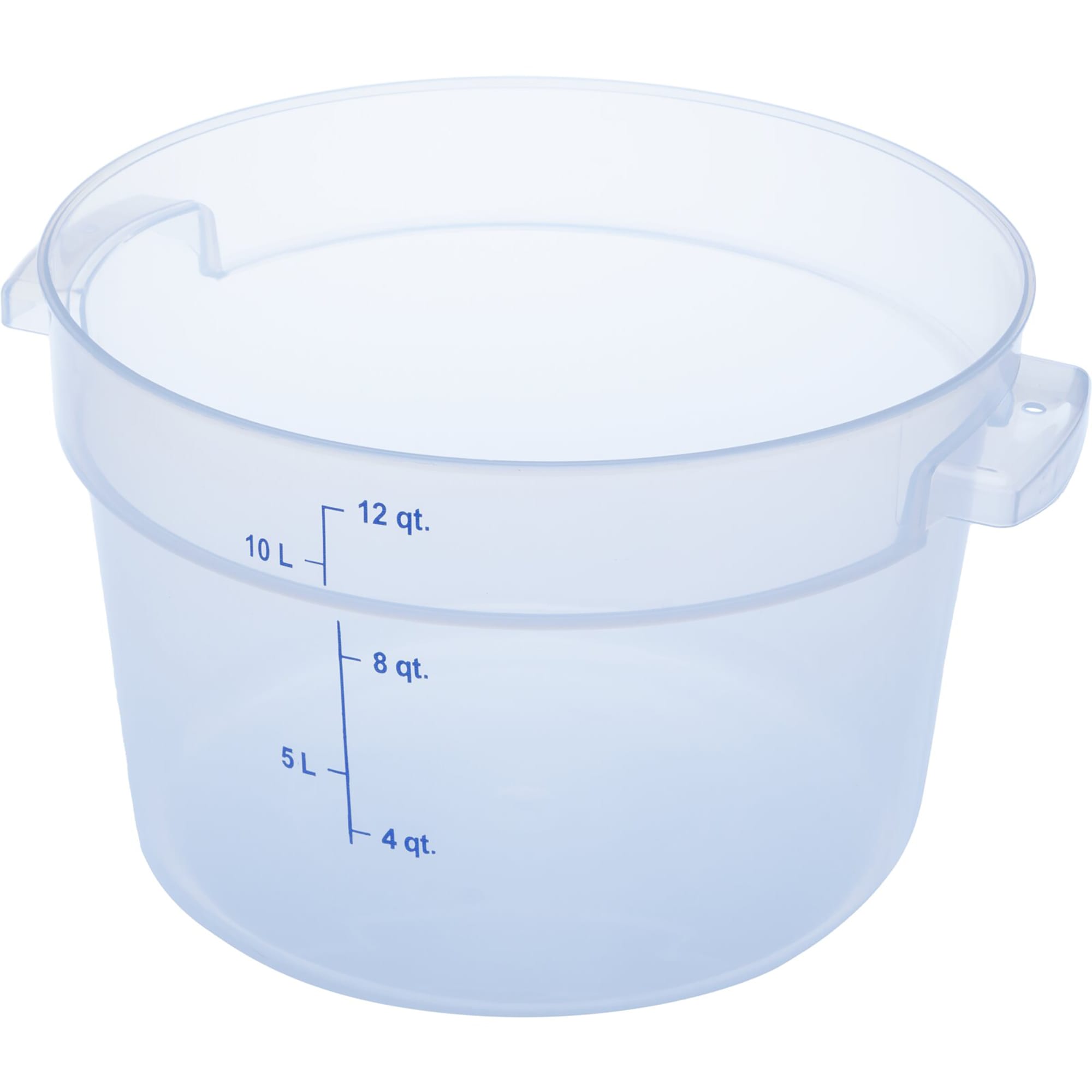 Winco PCRC-2, 2-Quart Polycarbonate Round Storage Container, NSF