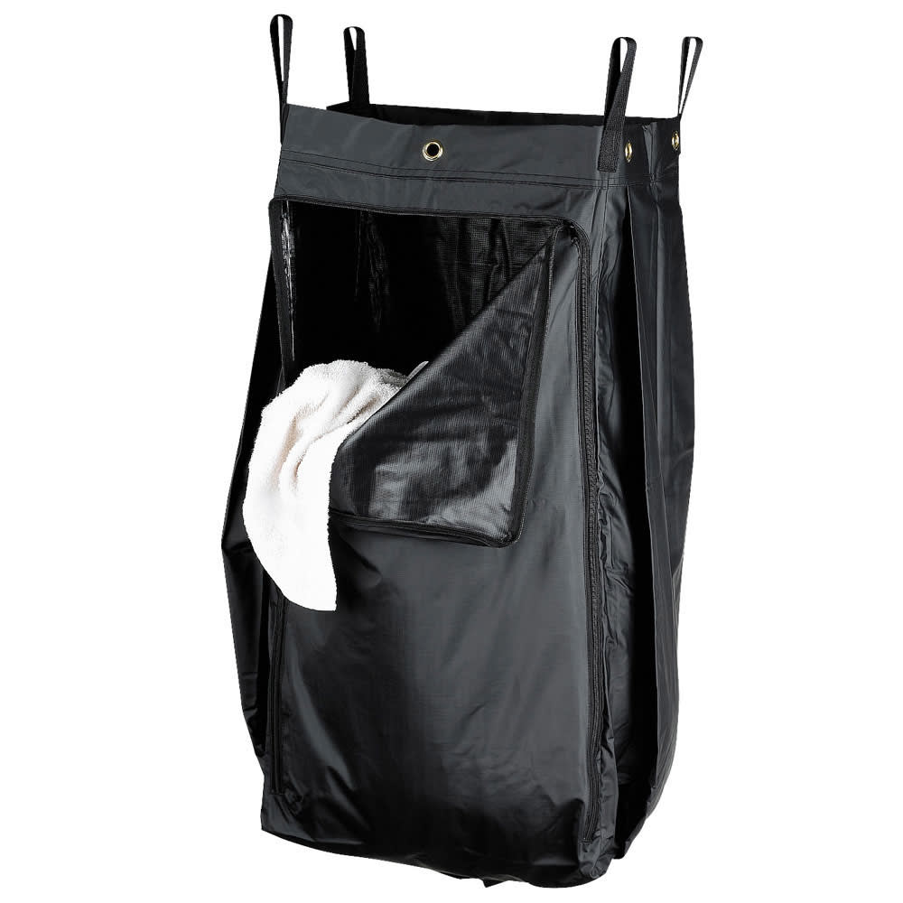 Hospitality 1 Source PVCLB Laundry Bag - Polyester, Black