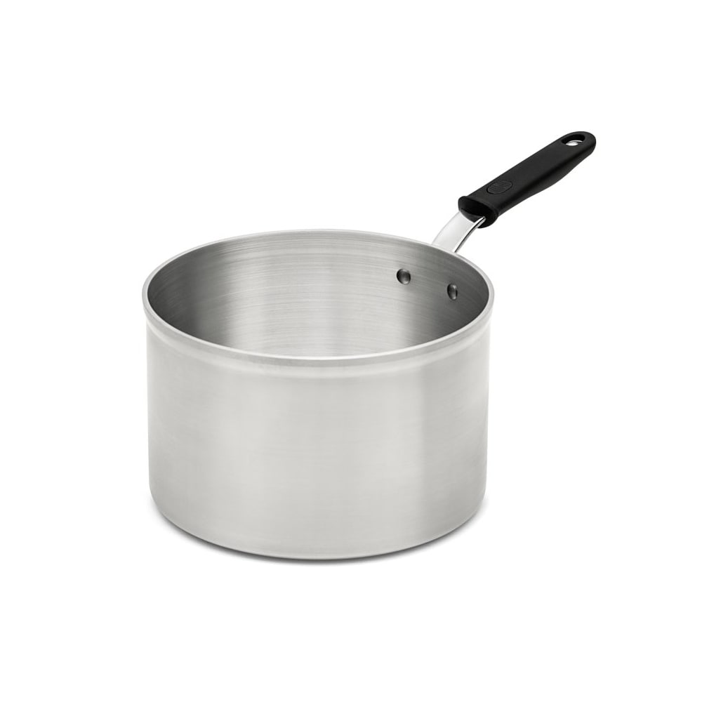 Vollrath Wear-Ever Classic Select 4.5 Qt. Aluminum Sauce Pan with Black  Silicone Handle 692145