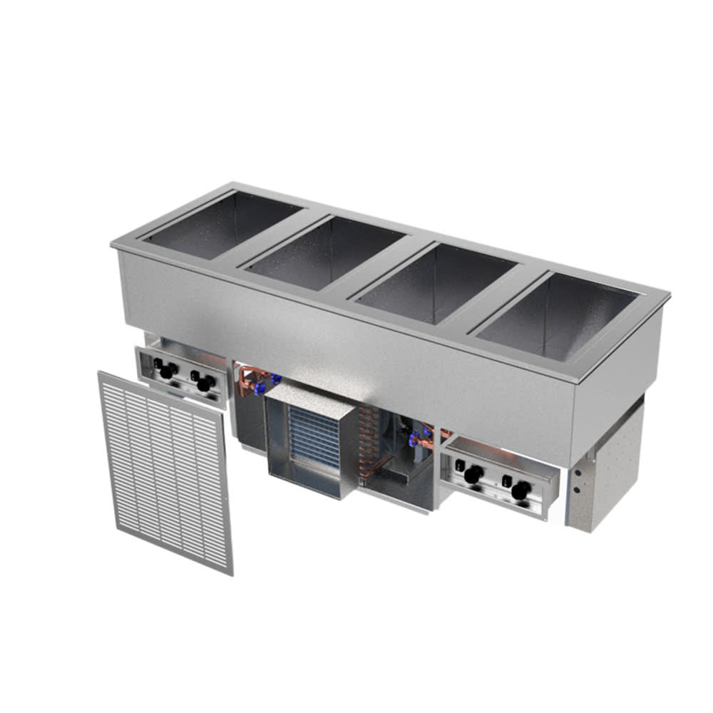 Delfield N8648-FWP Drop-In Hot/Cold Food Well w/ (3) Full Size Pan