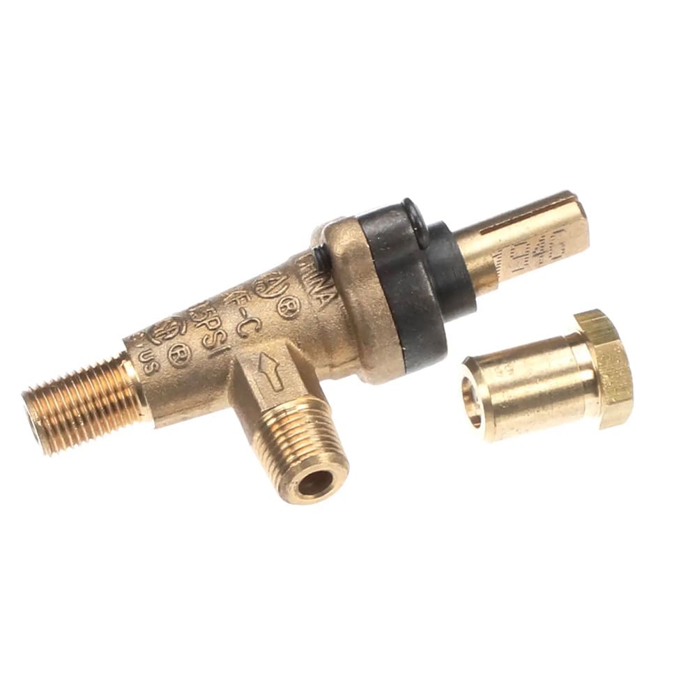 Propane burner outlet control valve