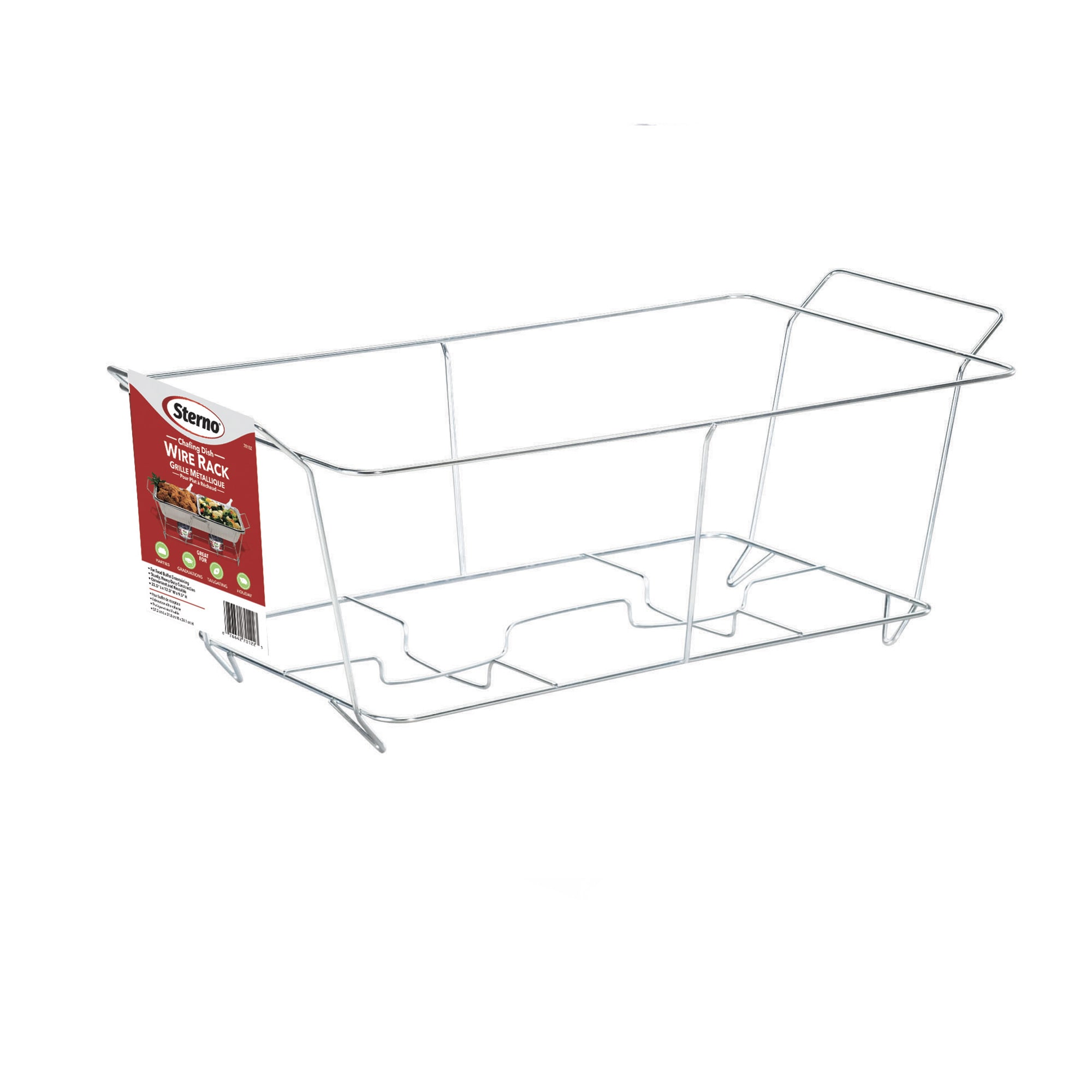 Choice Chrome Wire Chafer Stand for Full Size Disposable Pans