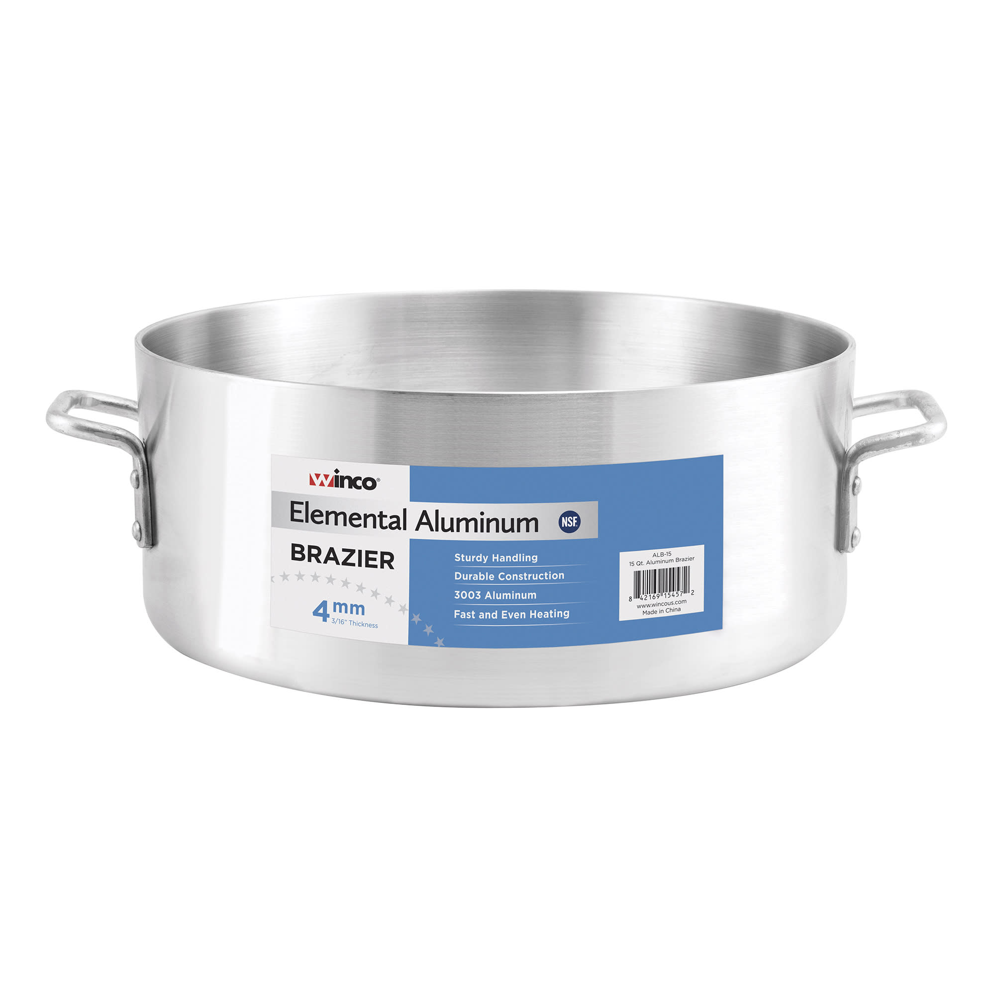 Vollrath 68224 24-Quart Wear Ever Aluminum Brazier Pan