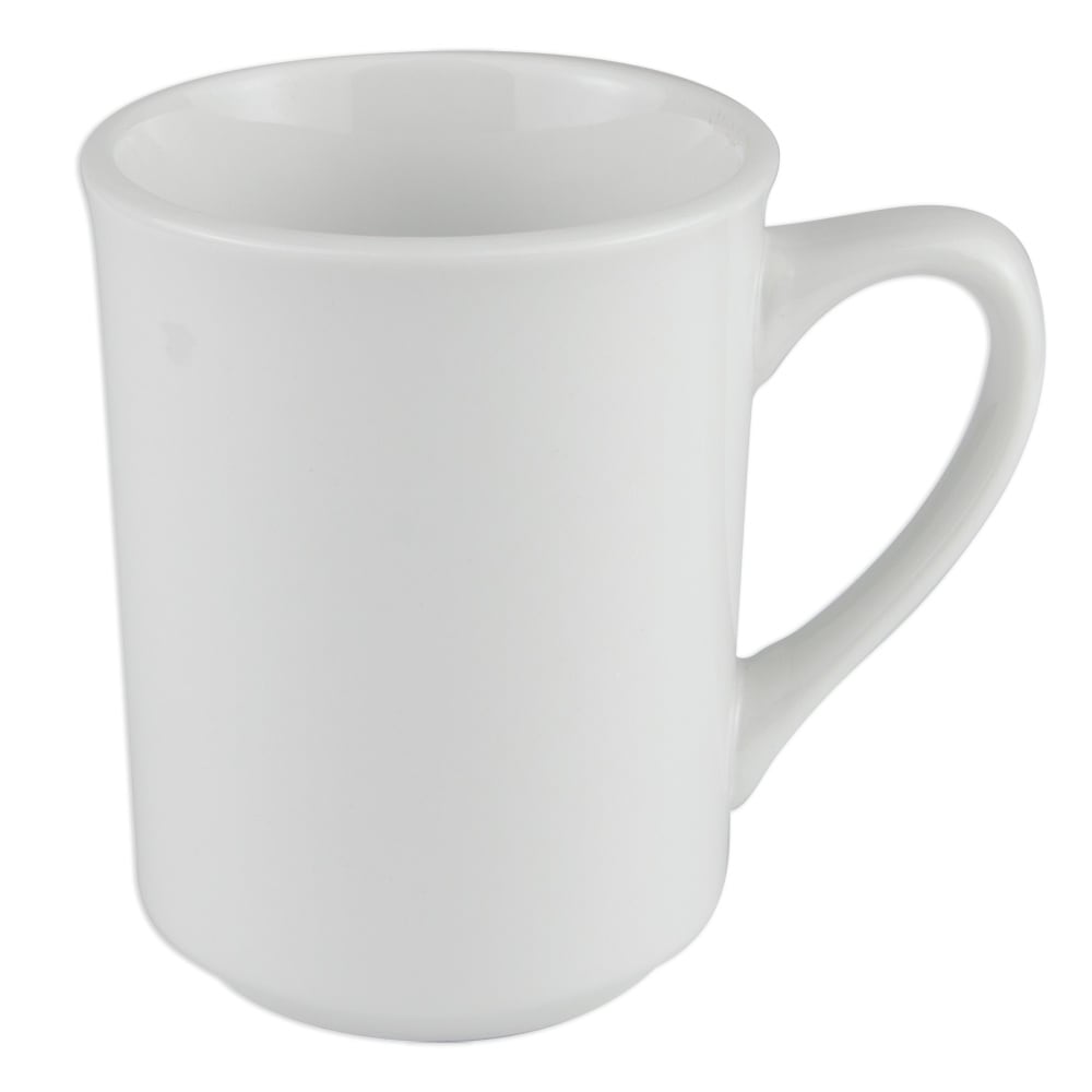 BMW 10 oz. No-Spill White Ceramic Travel Coffee Mug Cup w/ Logo & Gold Rim