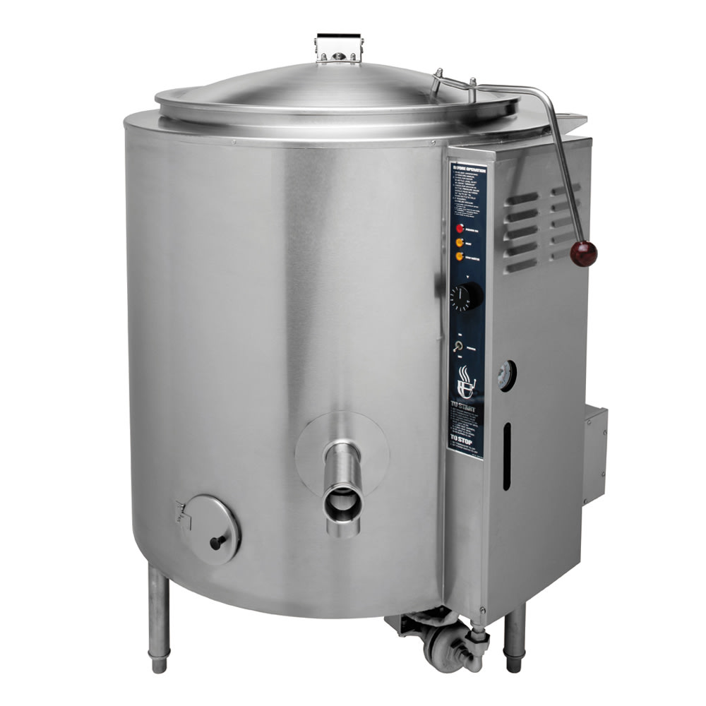 Tilting Kettle, gas, 40 gallon capacity, 2/3 jacket, thermostatic control,  electronic ignition