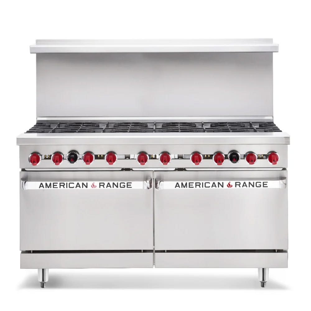 Atosa 60 Range, 6 Burners 24 Griddle 2 Lg Ovens - AGR-6B24GR