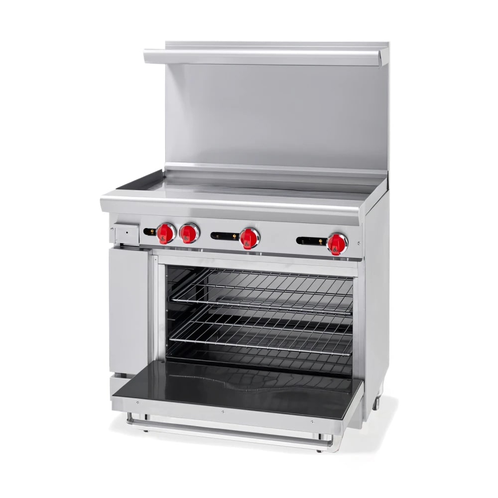 AGR-36G 36″ Gas Range with Griddle Top - New Restaurant Equipment