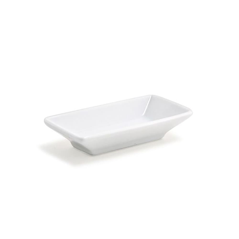 Front of the House 1 oz Rectangular Kyoto™ Dish - Porcelain, White ...