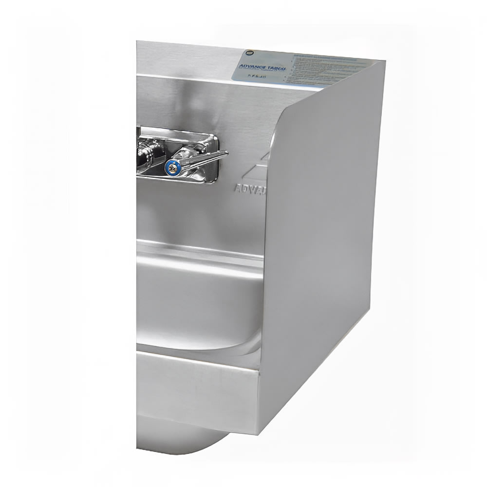 14 x 10 x 5 Handsink With Deck Faucet End Splash Left And Right 14 x 10 x 5 Handsink With Deck Faucet End Splash Left And Right