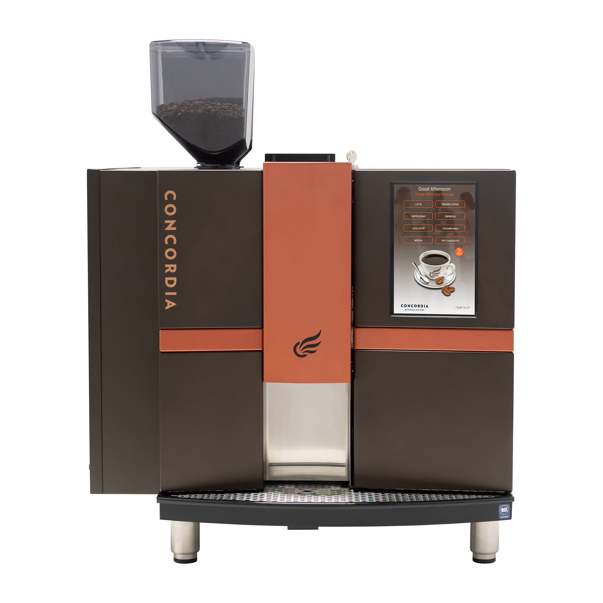 Concordia Super Automatic Espresso Machine w/ (2) 2 lb Hoppers